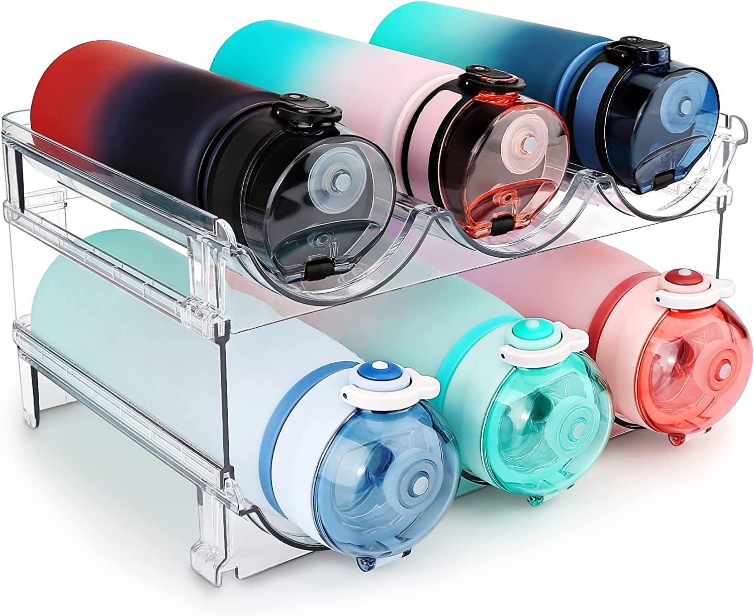 Water Bottle Organizer for Cabinet, Water bottle holder 